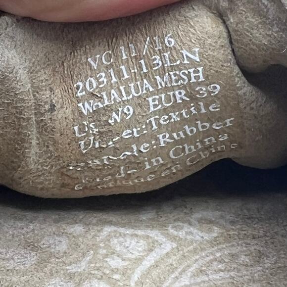 Olukai Shoes Womens 9 Waialua Mesh Brown Drop Heel Slip On Loafers - Picture 9 of 9